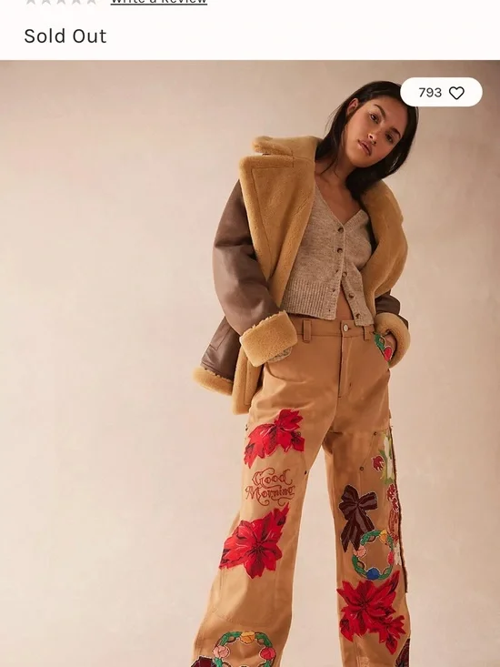 50% OFF IN LIVE! We the Free Bright Time Embroidered Wide Leg NWT Retail $298 - Picture 2 of 8